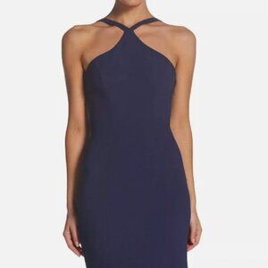Navy Blue Halter dress